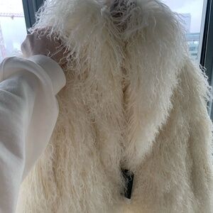Real Mongolian Sheep Fur Coat